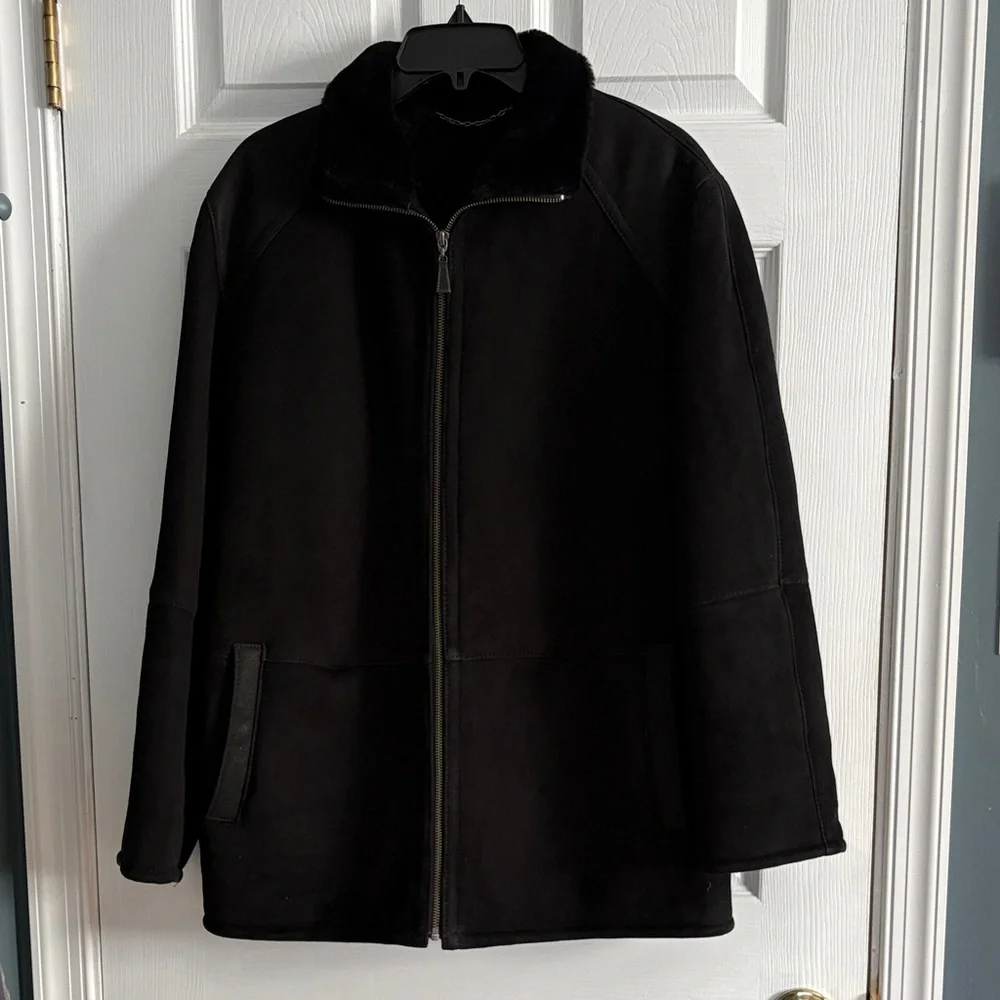 BLUE DUCK SHEARLING JACKET WOMANS SIZE 38